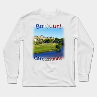 Carcassonne Castle scene Long Sleeve T-Shirt